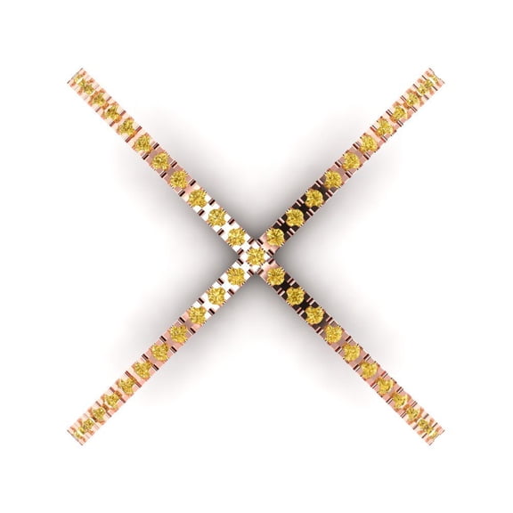 Statement Engagement Ring for Women - 0.245ct Simulated Yellow Diamond in 18K Rose Gold Promise Ring