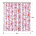 thumbnail image 3 of 72x72 Inch Fabric Shower Curtain Waterproof Polyester, Daisy Floral Print, 3 of 6