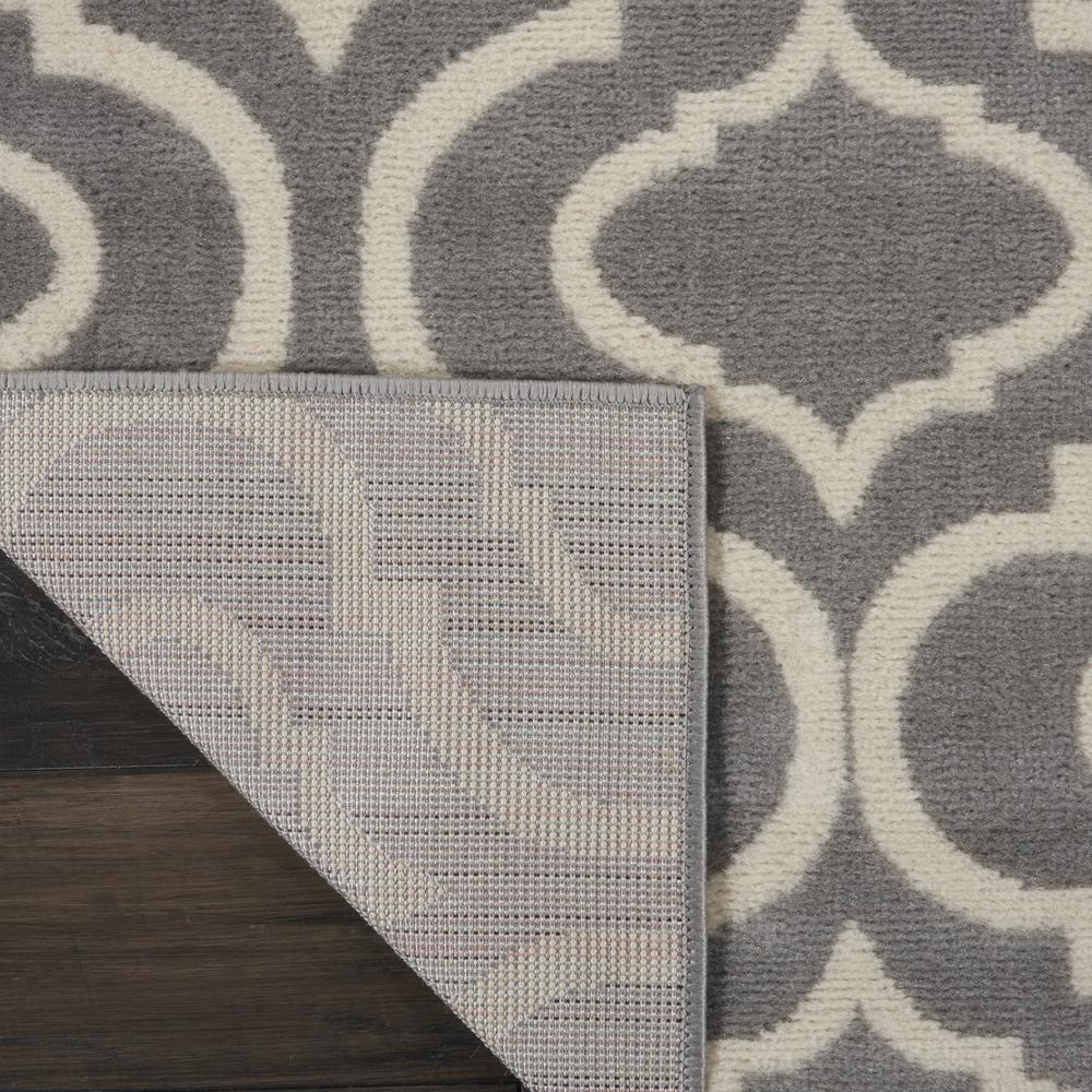 Nourison Jubilant Trellis Grey 2'3" x 7'3" Area Rug, (2x7)
