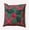 Christmas Pink, variant on 16" x 16" Simply Daisy Holly on Plaid Polyester Indoor/Outdoor Pillow, Pink Icing Qty 1
