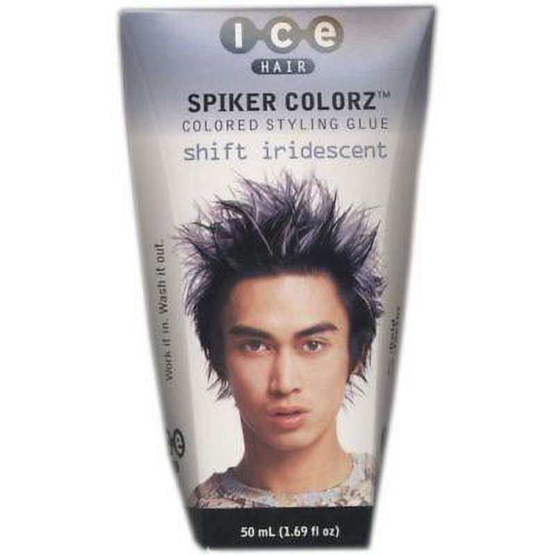 Ice Hair - Spiker Colorz Colored Styling Glue, Shift Iridescent, 1.69 FL OZ