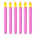thumbnail image 4 of Velas electrónicas LED con luces largas de color amarillo con simulación de destellos, velas de poste largo, luces decorativas para cumpleaños y bodas., 4 of 8