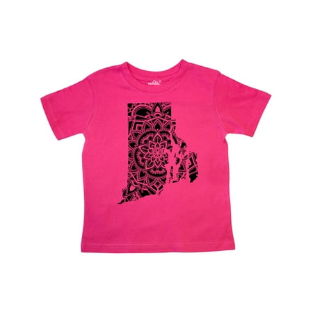 

Inktastic Rhode Island Silhouette Mandala Gift Toddler Boy or Toddler Girl T-Shirt