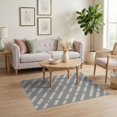 thumbnail image 3 of ODIKA 4'x6' White Grey Geometric Stripe Design Washable Area Rug Modern Diagonal Pattern with Minimalist Touch Pet Friendly, Non-Shedding for Bedroom, Reading Nook, 3 of 7