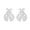 Silver, variant on Valentine's Day Gifts for Woman Women'S Fashion Earrings Color Clavicle Exquisite Earrings Earrings Silver