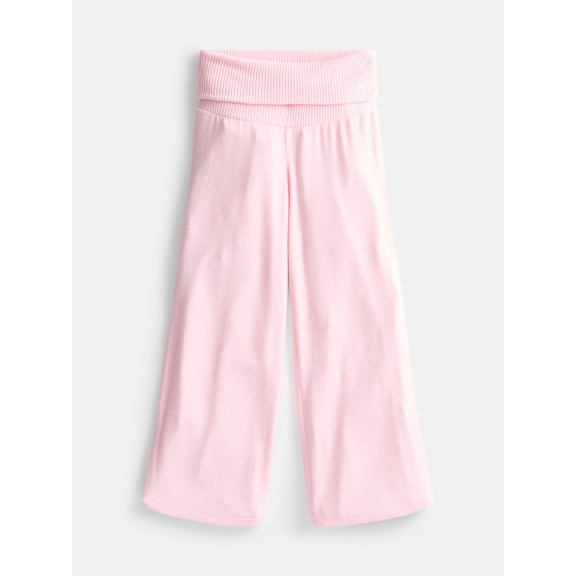 Wonder Nation Girls Knit Foldover Waistband Pants, Sizes 4-18