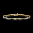 thumbnail image 3 of Ross-Simons 3.00 ct. t.w. Lab-Grown Diamond Tennis Bracelet in 18kt Gold Over Sterling, Women's, Adult, 3 of 6