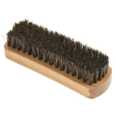 

Uxcell 5.9 Shoe Cleaning Brush Shoe Scrubber Horsehair Wooden Color 1 Pack
