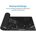 thumbnail image 6 of Japanese Sea Wave Cool Anime Kanagawa Large Gaming Mouse Pad, Black and White Keyboard Mouse Mat, Long Computer Gaming Cool Mousepad for Home Office Work Desk Stitched Eges Non-Slip Base Mouse Pads, 6 of 6