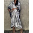thumbnail image 5 of Robe de Plage Imprimée pour Femmes à Manches Courtes Grande Taille, 5 of 5