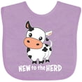 thumbnail image 3 of Inktastic New to the Herd Cute Cow Boys or Girls Baby Bib, 3 of 4