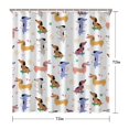 thumbnail image 5 of Dachshund Sport Shower Curtain 72"x72" ,Bathroom Decorative Shower Curtains Set with 12 Hooks,Modern Waterproof Washable Shower Curtain, 5 of 6