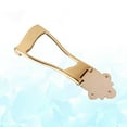 thumbnail image 2 of GA418 Guitar Tailpiece Trapeze Open Frame Bridge para 6 cuerdas Archtop Guitar (Golden), 2 of 7