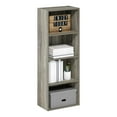 thumbnail image 3 of Pemberly Row Contemporary 4-Tier Open Shelf Bookcase in French Oak, 3 of 6