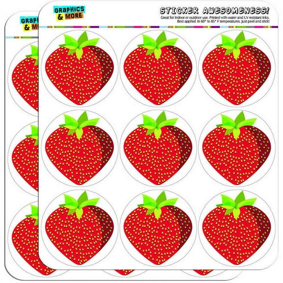 Strawberry 18 2" Planner Calendar Scrapbooking Crafting Stickers