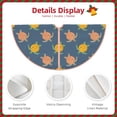 thumbnail image 3 of Zufioo Cute Turtle Print Imitation linen Christmas Tree Skirt Hemming Style for Christmas Tree Christmas Party Home Decorations-30", 3 of 6