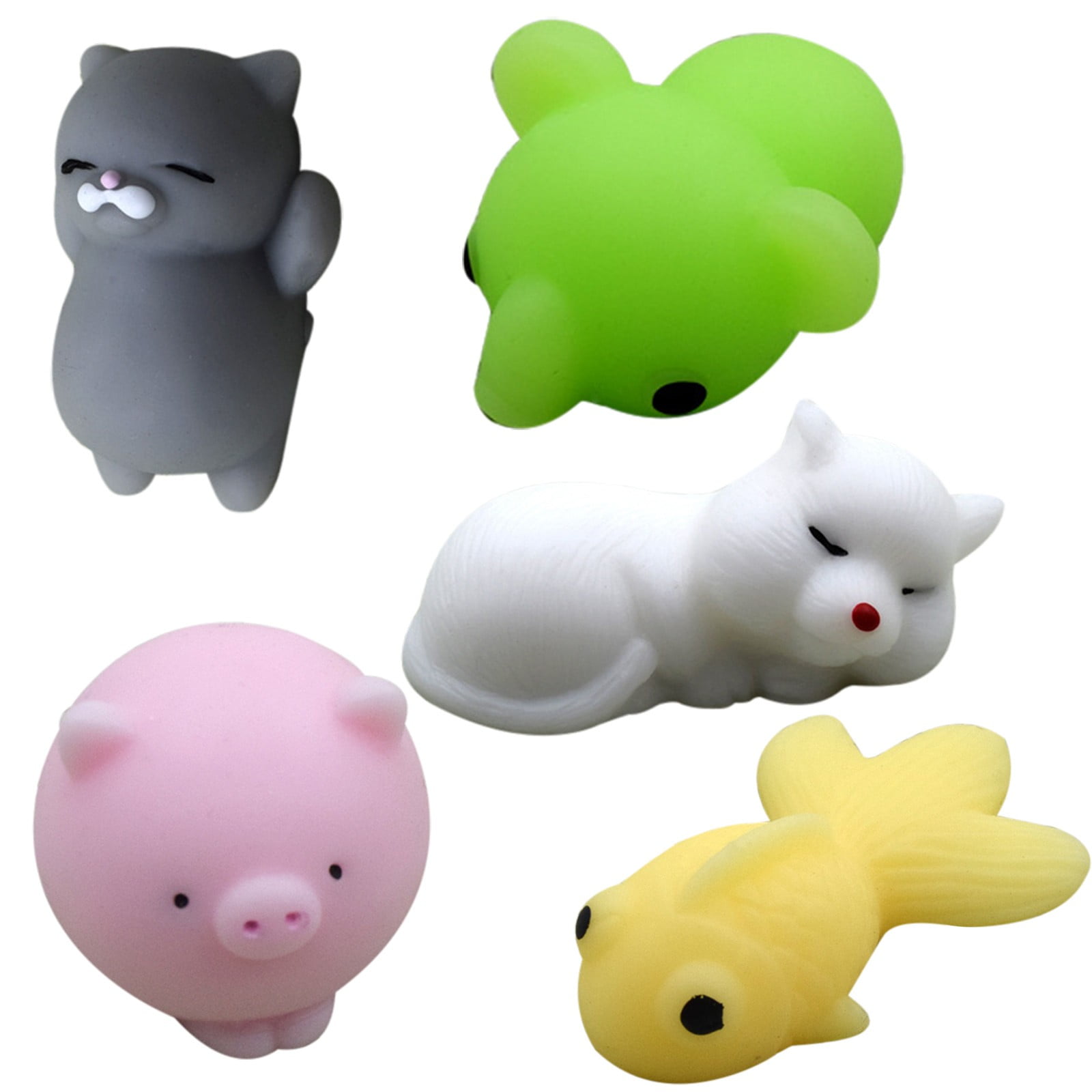 5x Mini Pet Mochi Squishies Squeezy Toy Cute Fidget Toy Anti Anxiety Kids Toys 