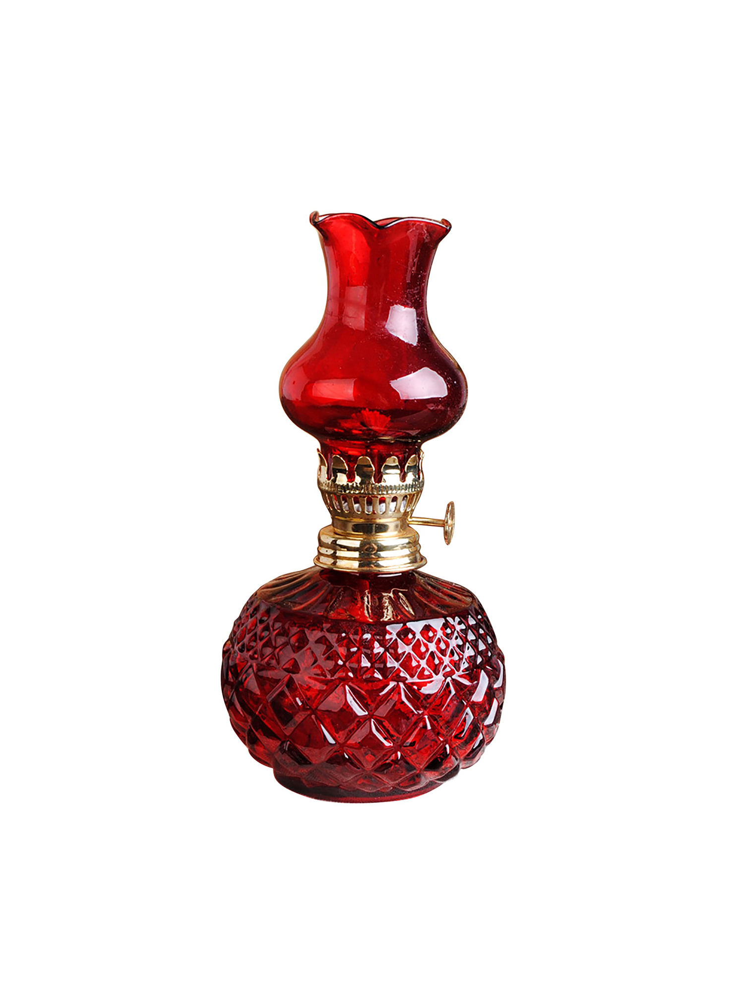 Indoor Oil Lamp Classic Oil Lamp with Clear Glass Lampshade Home Church