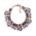 thumbnail image 4 of Sonducket Collar de aleación para mujer, reemplazo portátil, colgante decorativo, elegante, colorido, a la moda, colgante para citas, regalo de Ropa, zapatos y accesorios Miscelánea rojo azul, 4 of 6