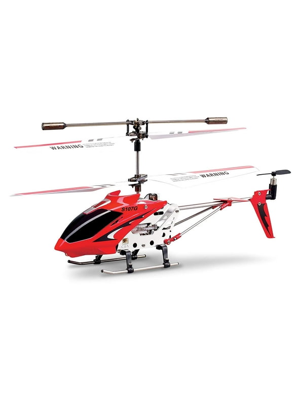 Syma S107/S107G 3 Channel RC Helicopter with Gyro - Red