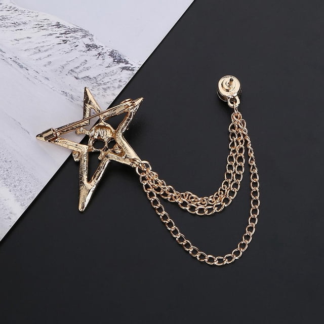 Broche para hombre Salvador Trajes dorado