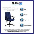 thumbnail image 2 of Pemberly Row Modern Mid Back Office Chair with Nylon Arms in Navy, 2 of 7
