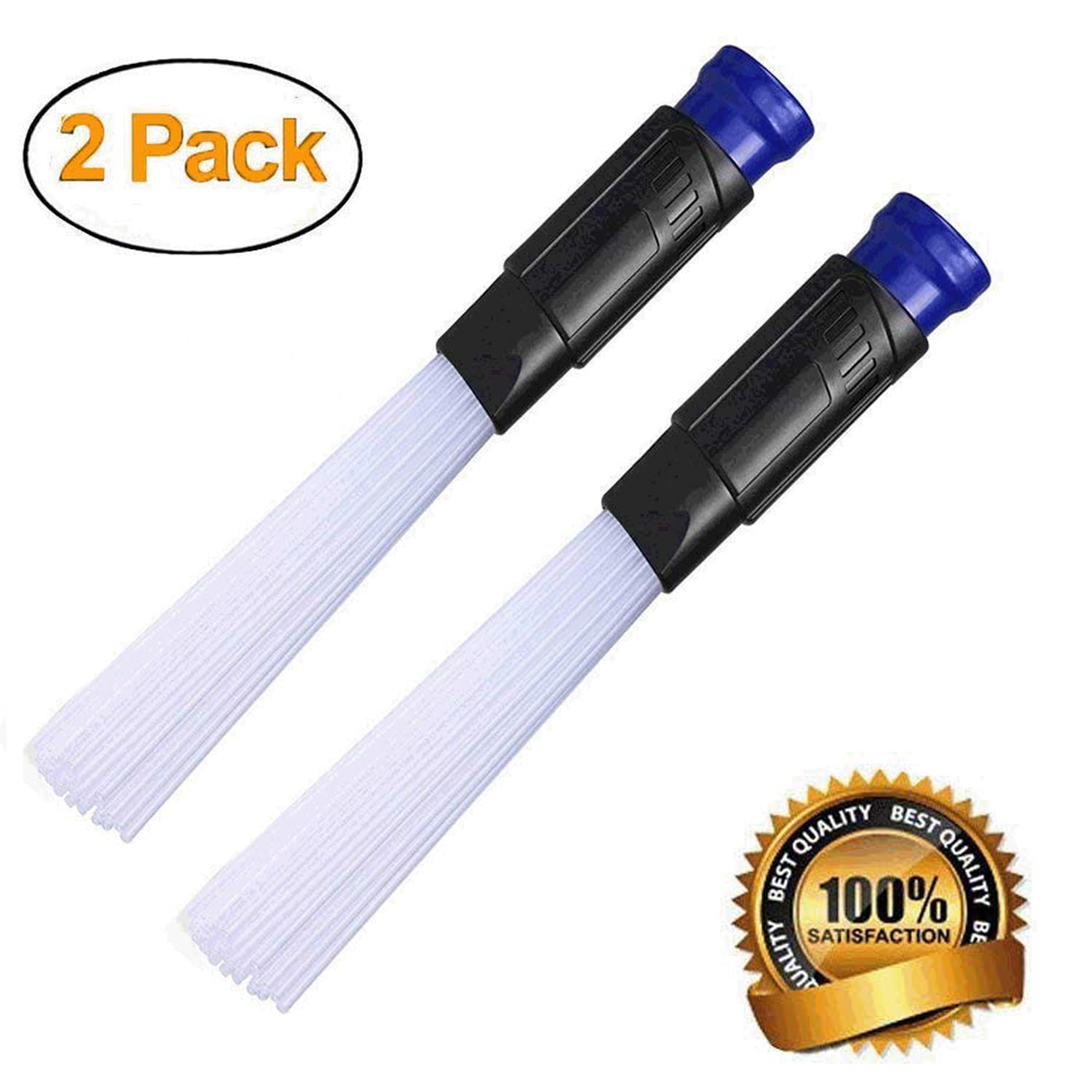 Brush Cleaner Dust Remover Universal Vacuum Attachment As Seen On TV for Air Vents/Keyboards/Drawers/Car/Tools/Crafts/Jewelry/Plants Etc blue Dust Brush Cleaner Vacuum 
