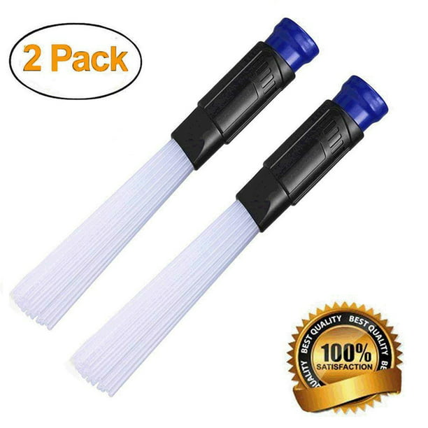 2packs Dust Cleaner Tube Dust Brushuniversal Vacuum Attachments Brushes Cleaningsmall