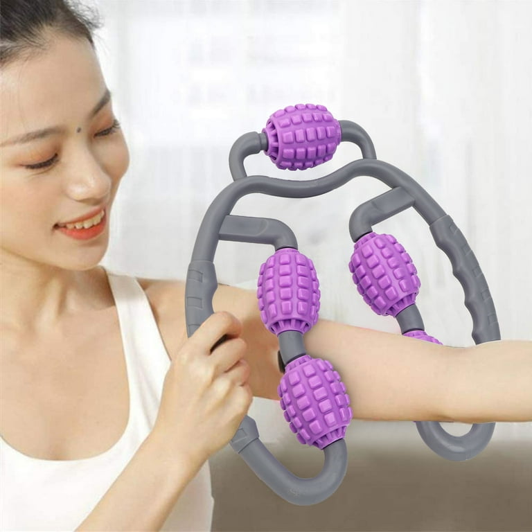 NUOLUX Neck Massager Roller Manual Roller Massager Deep Tissue Neck  Massager Neck Manual Massager 