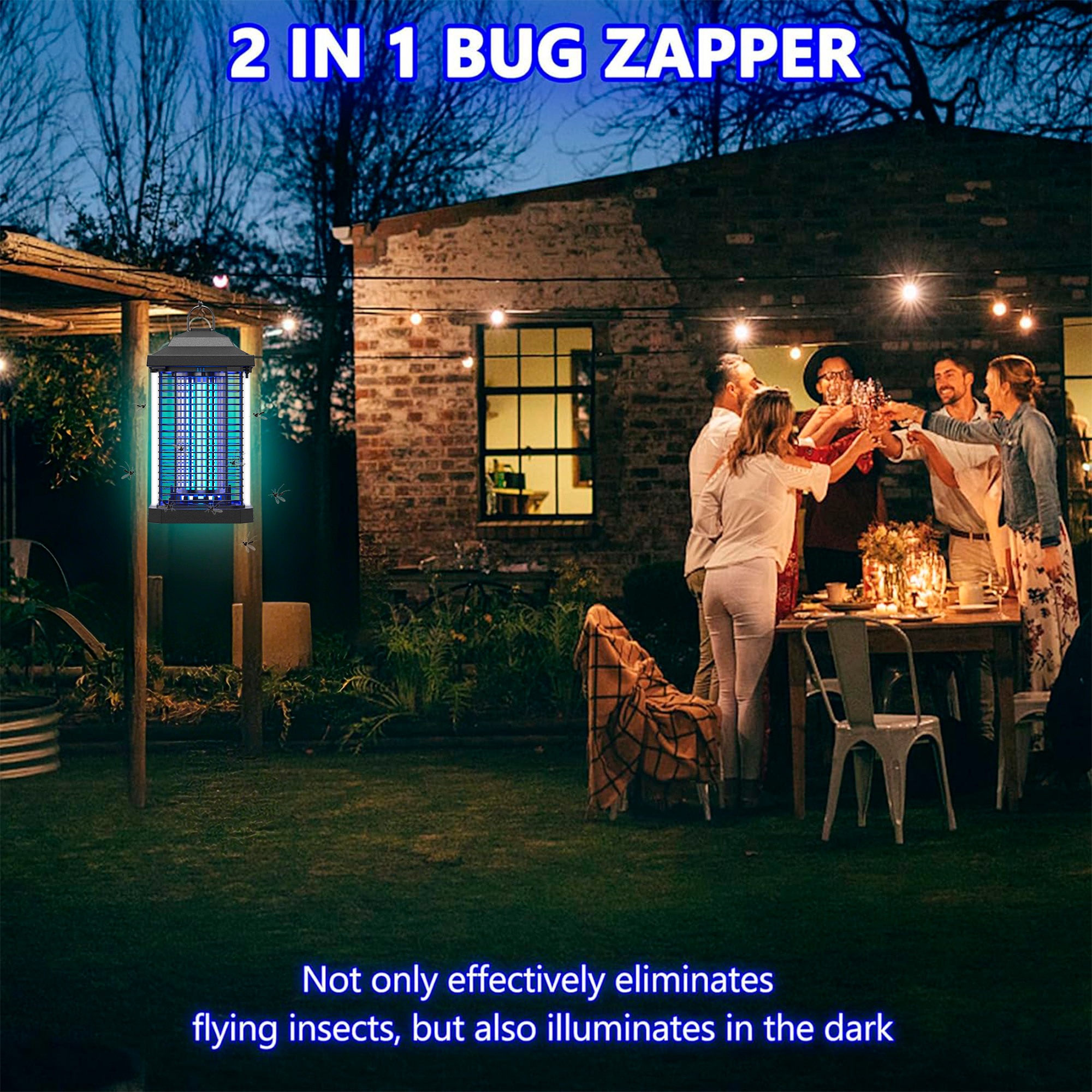 HeartGoods Electric Bug Zapper, 15W, 4200V, Half-Acre Coverage photo 7