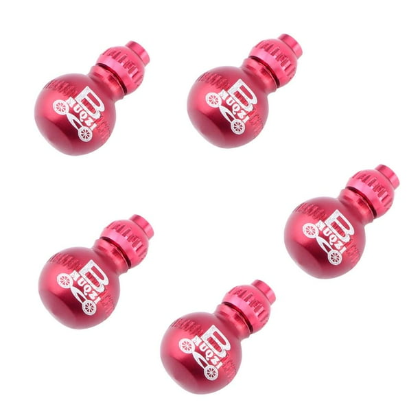 Tapas de Extremo Cola para Cable de Cambio de Freno de Bicicleta 5 Piezas Rojo
