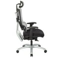 thumbnail image 2 of Vertical Gray Mesh Back Chair with Silver Base with Headrest, 2 of 3