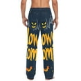 thumbnail image 4 of Halloween Cartoon Design Mens Cotton Pajama Pant Sleep and Lounge Bottons with Pockets, 4 of 7