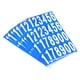 thumbnail image 1 of Buzón Números Adhesivo Etiqueta Número Auto Adhesivo PVC Vinilo Etiqueta Azul y Blanco 76x25mm para Buzones Señales, Paquete de 10 Unique Bargains números de buzón, 1 of 7