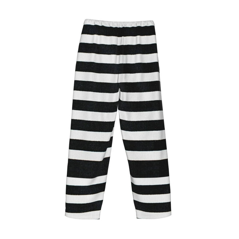 Black and white striped pajama pants sale