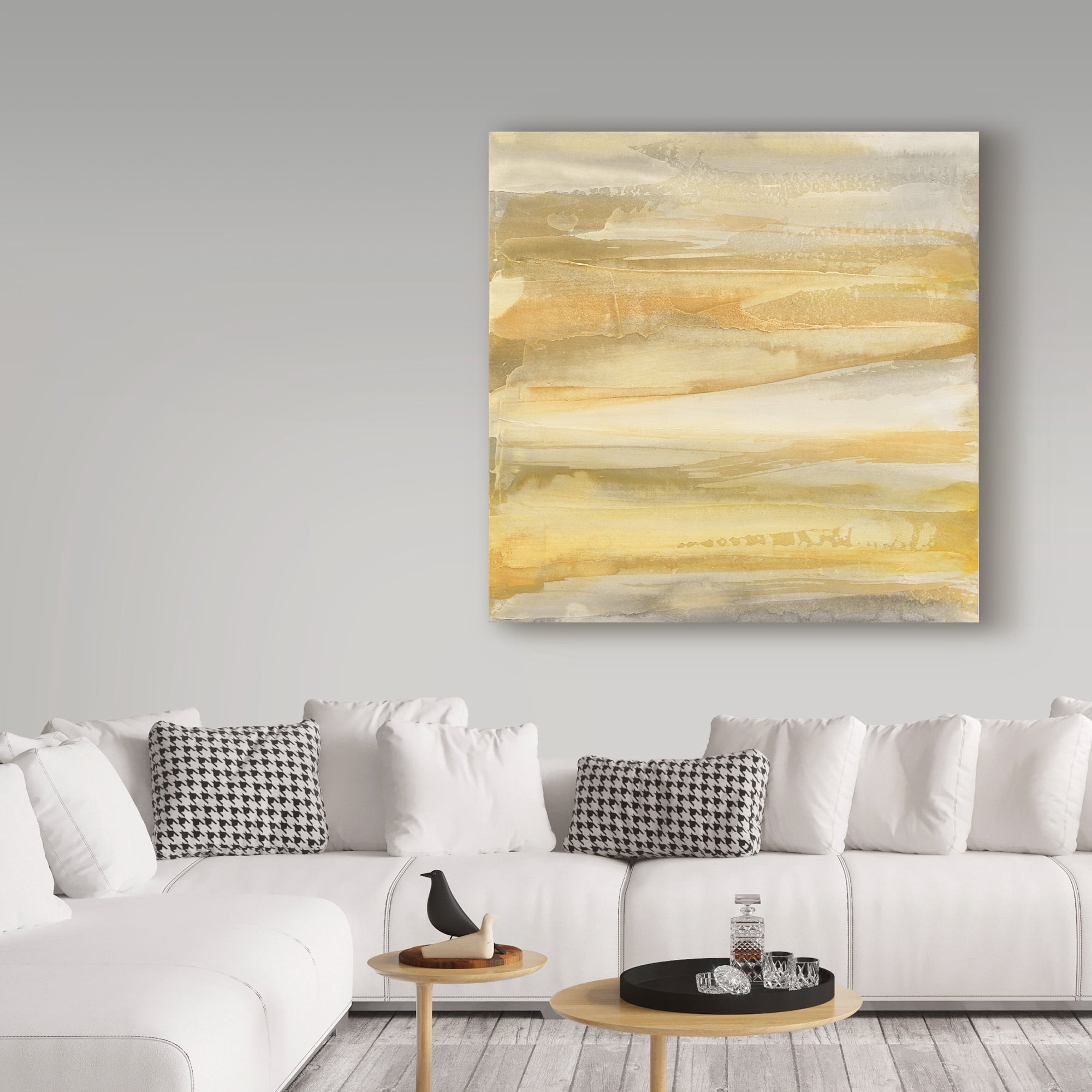 Trademark Fine Art 'Grey and Gold' Canvas Art by Chris Paschke