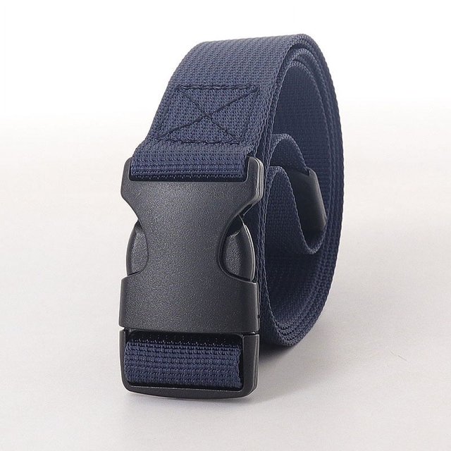 Cinturón fino con hebilla de 2,5 de ancho para damas, para uso al aire libre, para estudiantes, cinturón de lona no metálica para entrenamiento militar, material duradero
