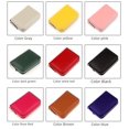 thumbnail image 2 of Cartera corta de piel de vaca de primera capa para mujer, bolso de mano de cuero genuino, cartera corta de piel de vaca para hombre, 2 of 6