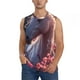 thumbnail image 1 of Balery Flower White Horse Camisetas sin mangas para hombre, absorbe la humedad y protege contra el mal olor.-Large, 1 of 7