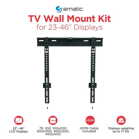 Ematic EMW5005 23" - 46" 23" to 46" TV Mount
