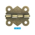 thumbnail image 3 of Uxcell Small Jewelry Box Hinges 1-1/4 inch, 8 Pack 180-degree Butterfly Hinges Jewelry Box with 32 Screws, Brown, 3 of 6