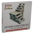 thumbnail image 1 of Dungeons & Lasers Woodhaven Wooden Town Stairs Set Tabletop Ready Toy - (Dented Box), 1 of 2