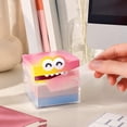 thumbnail image 2 of Transparent Sticky Notes, Monster Sticky Note Dispenser, Clear Post It Notes 105 Sheets, Pull‑out Dispenser Sticky Notes, Cute Back To School Supplies for Book Annotation Desk Decor-Light pink, 2 of 6