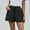 Black, variant on Womens Drawstring Shorts with Pockets,Women's Loose Wide Leg High Waist Straight Casual Cotton Linen Shorts