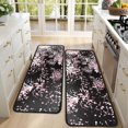 thumbnail image 4 of Kitchen Rugs Sets Of 2,Black and Pink Of Leopard Print Anti Fatigue Kitchen Mat Rugs Non Slip Washable,Decorative Kitchen Floor Mats for Kitchen,Sink,Laundry,17"x47"+17"x47", 4 of 5