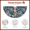 thumbnail image 5 of Balery Nautical Style Printed Christmas Tree Skirt , Merry Christmas Party Christmas Tree Decoration,Adjustable Tree Skirt-36", 5 of 8