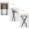 thumbnail image 6 of Folding Tv Trays Of 4 With Stand, Rustic Brown For Limited Living Spaces 4 Tray , Stand Confined Rooms, 6 of 6