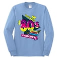 thumbnail image 3 of Totally 80's Forever Vintage Mens Long Sleeve Shirt, Light Blue, XX-Large, 3 of 5