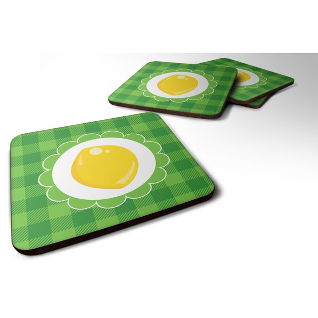 "Treasures Lemon Foam Coaster Set of 4, 3.5, Multicolor" Caroline's Treasures BB7107FC