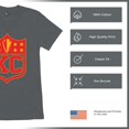 thumbnail image 6 of Kansas Shield Men's V-Neck T-shirt Champions Game Day Fantasy Football K.C. Fan, 6 of 7